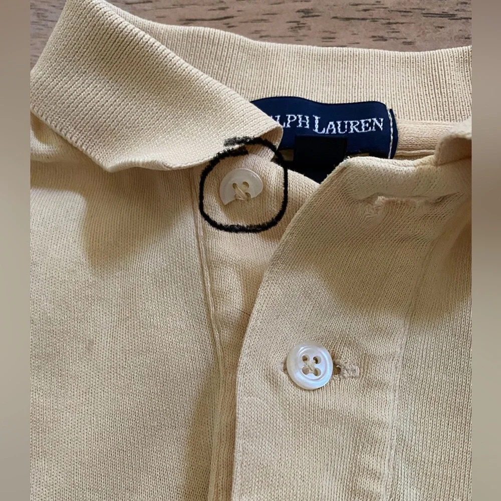 Ralph Lauren Yellow Polo with Blue Pony